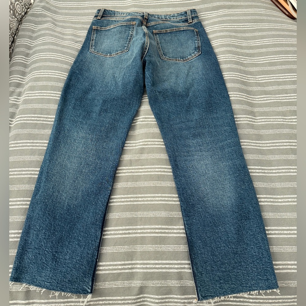 NWOT Zara TRF Mid-Rise Flare Cropped Jeans - Picture 3 of 6